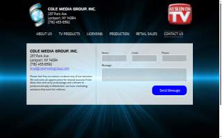 Cole Media Group Inc website