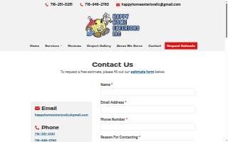 Happy Home Exteriors website