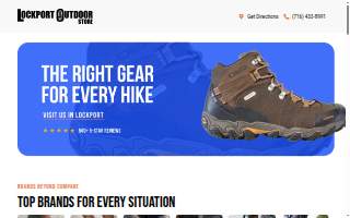 Lockport Outdoor Store website