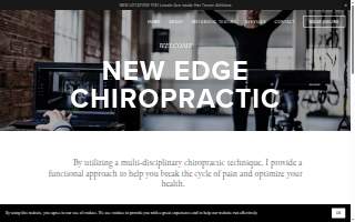 New Edge Chiropractic website