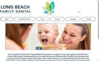 Long Beach Family Dental website