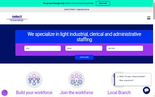 Select Personnel Consultants website