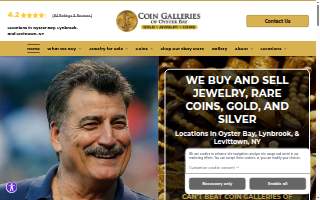 Coin Galleries of Oyster Bay website