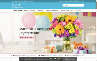 Flowers By Freyhammer website