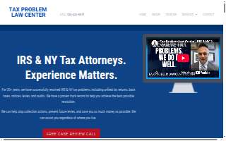 Tax Problem Law Center LLC. of Lynbrook website