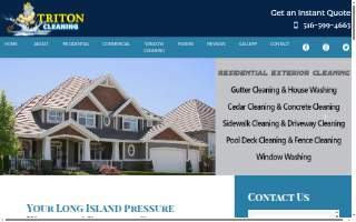 Triton Exterior Cleaning Inc of Lynbrook website