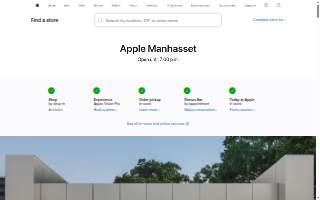 Apple Manhasset website