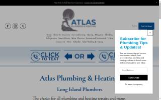 Atlas Plumbing & Heating website
