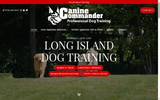 Canine Commander Dog Training website