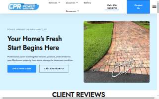 CPR Power Washing of Manhasset website