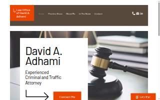 Law Office of David A. Adhami website