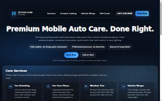 RetroClean Detailing website