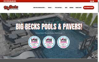 Big Becks Pools & Pavers of Massapequa website