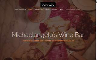 Michaelangelos wine bar of Massapequa website