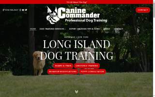 Canine Commander Dog Training website