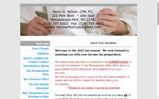 Kevin G. Wilson, CPA website