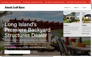 The Amish Craft Barn website