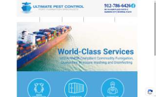 Ultimate Pest Control website
