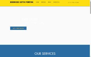 Hendricks Septic website