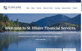 St.Hilaire Financial Services website