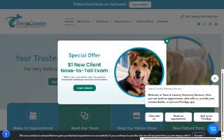 Town & Country Veterinary Clinic website