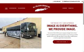 All Collision Services website