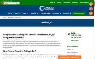 Complete Orthopedics of Medford website