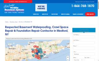 Healthy Basement Systems website