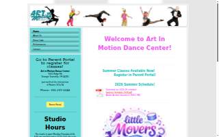 Art In Motion Dance Center Inc of Melville website