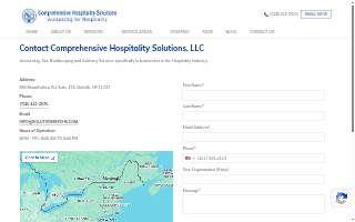 Comprehensive Hospitality Solutions website