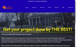 ML Best Construction website