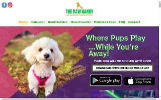 The Paw Nanny of Melville website