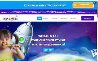 Kiddsmiles Pediatric Dentistry website