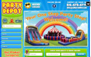 LI Party Depot of Merrick website