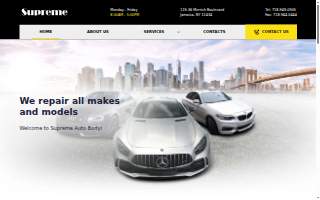 Supreme Auto Body of NY website