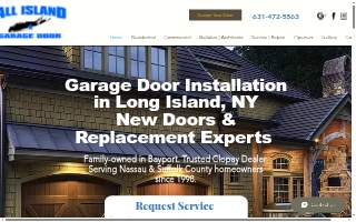 All Island Garage Door of Holbrook website