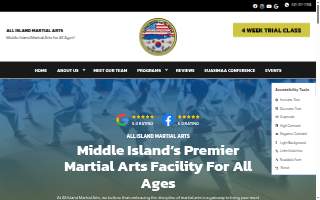 All Island Martial Arts website