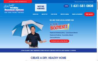Healthy Basement Systems of Middle Island website
