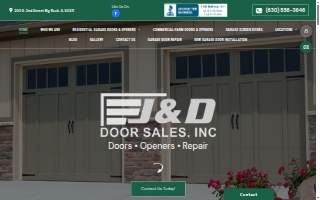 JD Garage Doors website
