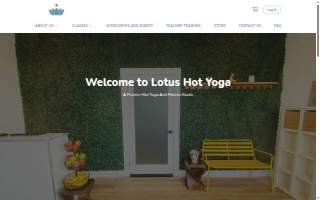 Lotus Hot Yoga website