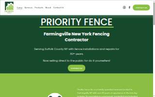 Priority Fence Inc of Coram website