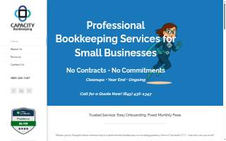 Capacity Bookkeeping website