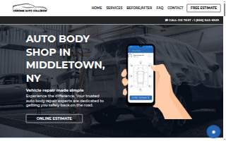 Chrome Auto Collision website