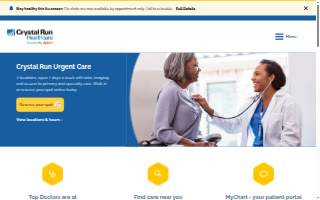 Crystal Run Healthcare Middletown website