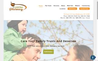 Crystal Run Pharmacy website