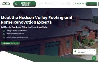 Green Collar Roofing & Exteriors website
