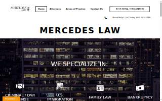 Mercedes Law PC website