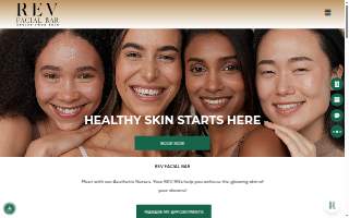 Rev Facial Bar website
