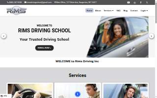 RIMS Driving School of Middletown website