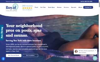 Royal Pools & Spas website